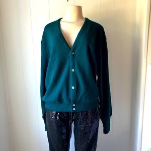Vintage IZOD Green Cardigan